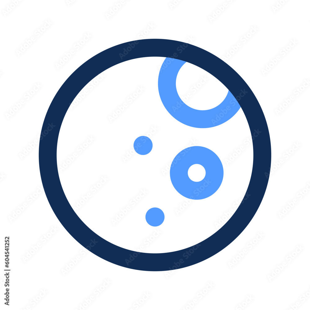full moon outline color icon full moon outline color icon