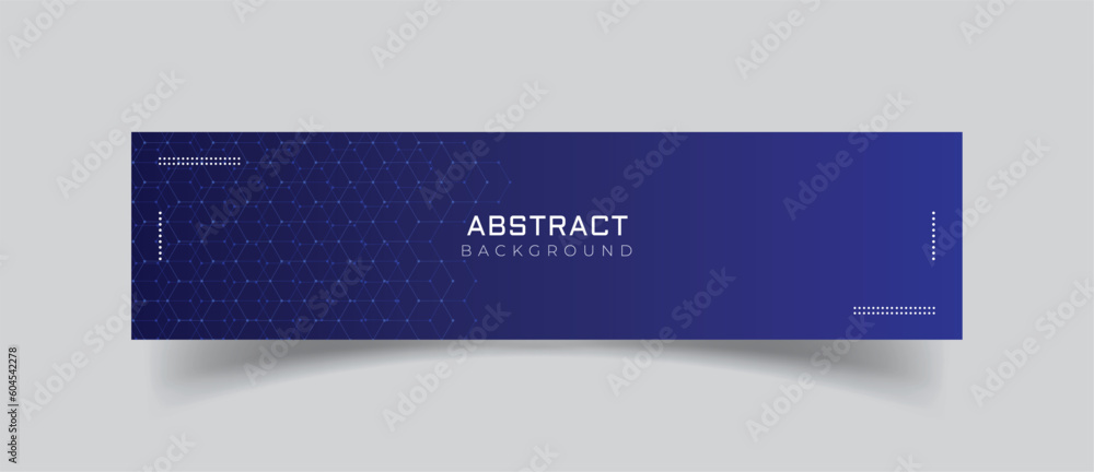 Linkedin banner with simple blue background Stock Vector | Adobe Stock
