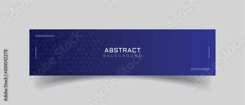 Linkedin banner with  simple blue background
