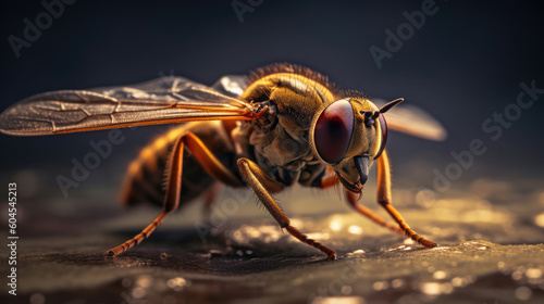 Beautiful close-up Picture of a Horsefly Fly, Nature Photography, Illustration © Klaudia