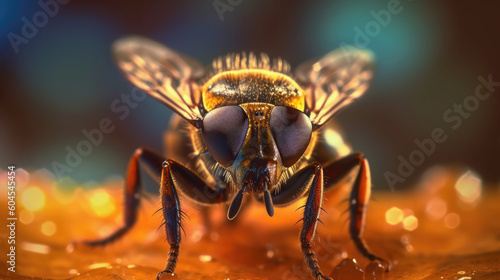 Beautiful close-up Picture of a Horsefly Fly, Nature Photography, Illustration