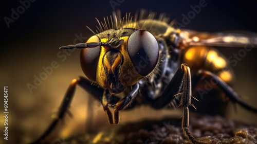 Beautiful close-up Picture of a Horsefly Fly, Nature Photography, Illustration © Klaudia