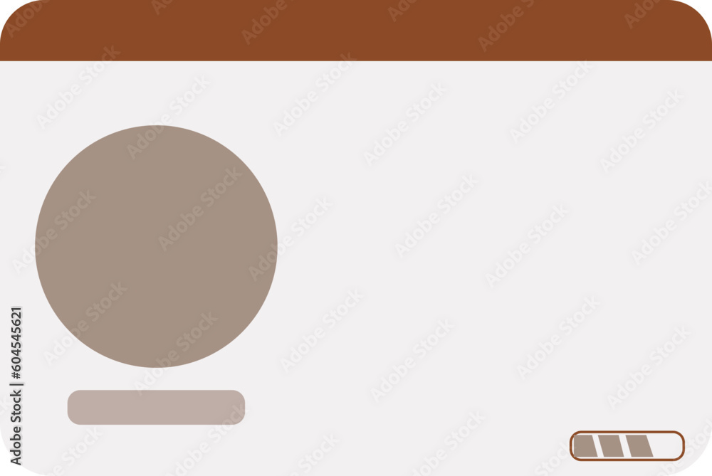 beige UI simple vector illustration beige UI simple vector illustration