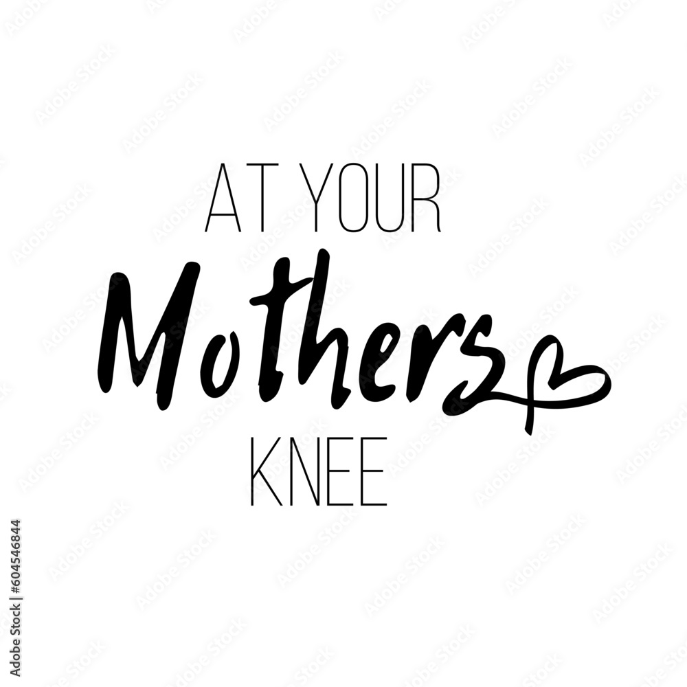 Quote I Love You Mom Fashionable calligraphy. Excellent gift card for Mother's Day. Vector illustration on white background. Thanks mom. Greeting print