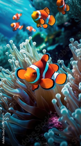 clownfish in a coral reef © Omkar