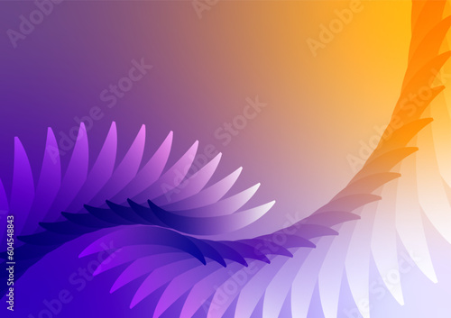Curve wing blue gradient abstract dynamic graphics presentation background