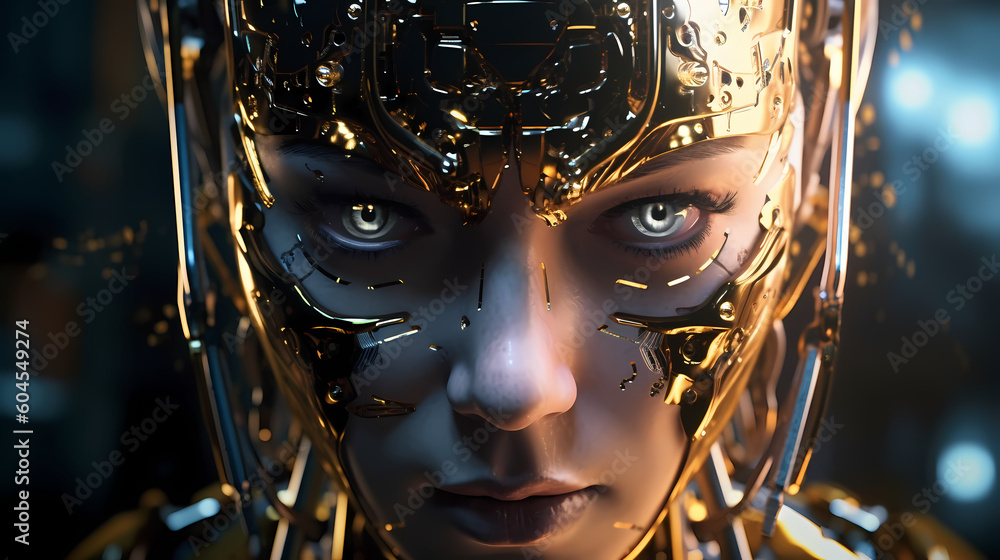 The New Face of AI: A Close-Up View of an Advanced Robot The New Face of AI: A Close-Up View of an Advanced Robot