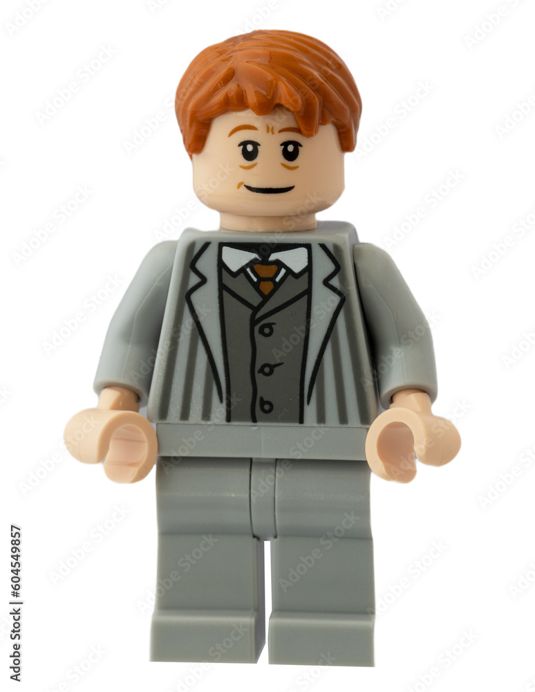 Fototapeta premium Dortmund - Deutschland 17. Mai 2023 Lego Minifigure Arthur Weasley aus Harry Potter