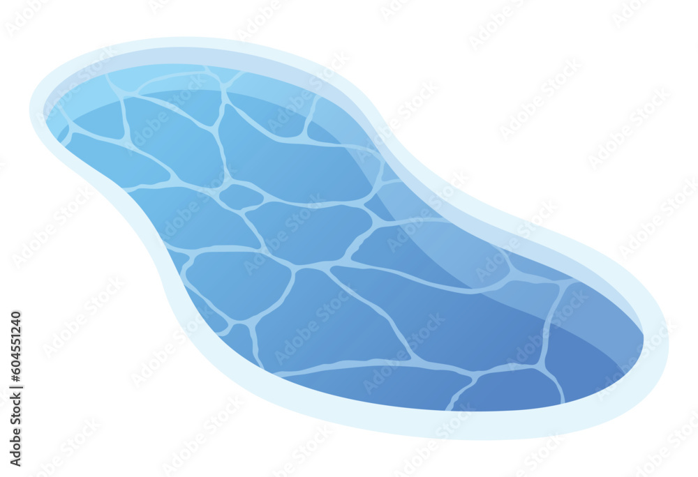 Swimming pool. Isometric home pool icon. Web design isolated on white background. Vector illustration Swimming pool. Isometric home pool icon. Web design isolated on white background. Vector illustration