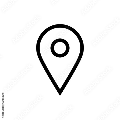 location icon pin sign, map pointer place marker icons. web vector icon