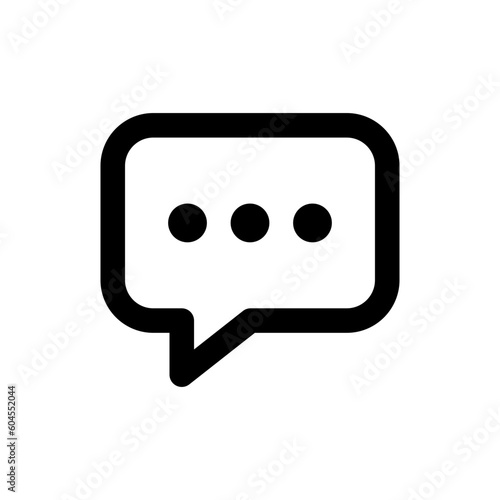 comment icon speech bubble symbol dots chat message in speech bubble icon. web vector icons