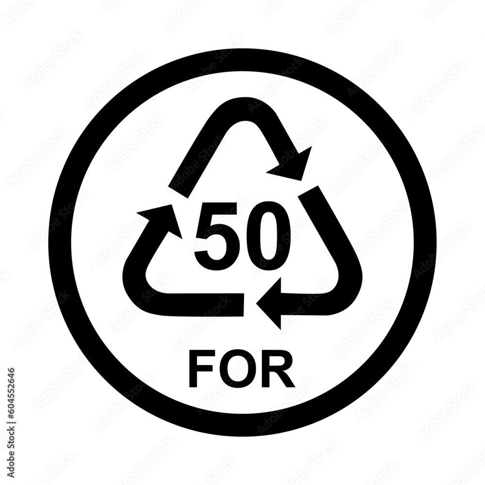 Organic symbol, ecology recycling sign isolated on white background. Package waste icon Organic symbol, ecology recycling sign isolated on white background. Package waste icon