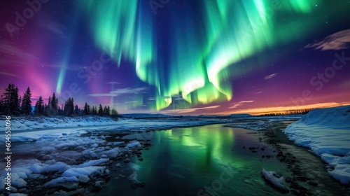 Ethereal Dance of Lights: Exploring the Enigmatic Aura of the Aurora Light © Omkar