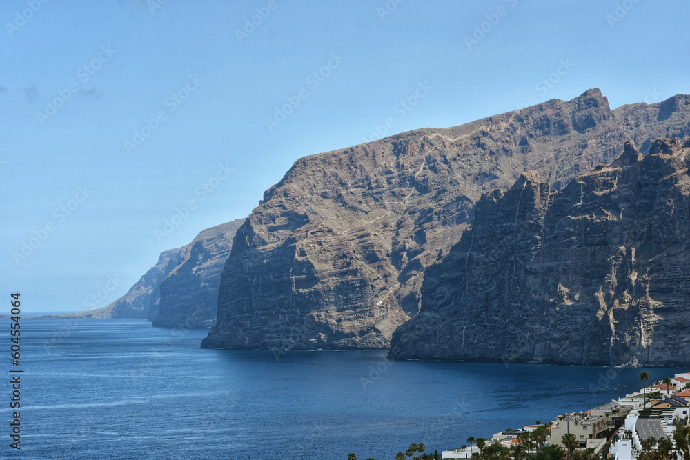 Scenic view of the coast at Los Gigantes