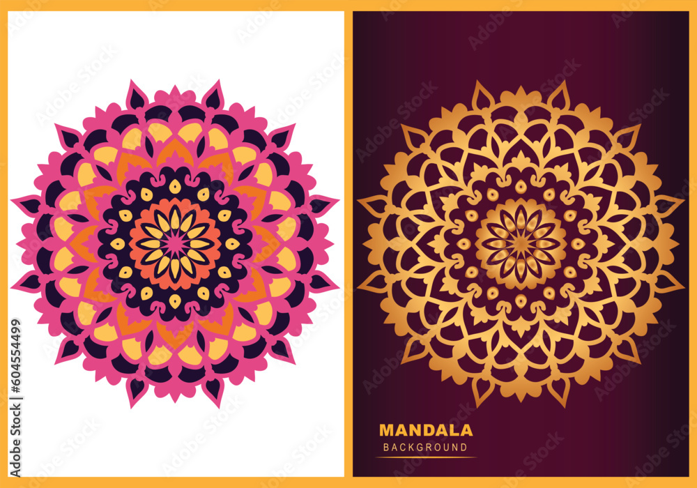 Round shapes floral decorative luxury mandala design Round shapes floral decorative luxury mandala design