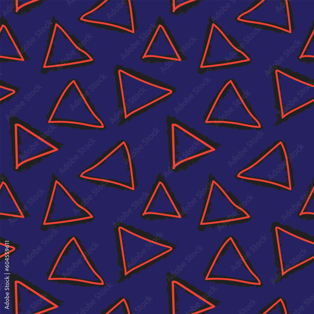 Colourful Geometric Triangles Seamless Pattern Design Colourful Geometric Triangles Seamless Pattern Design