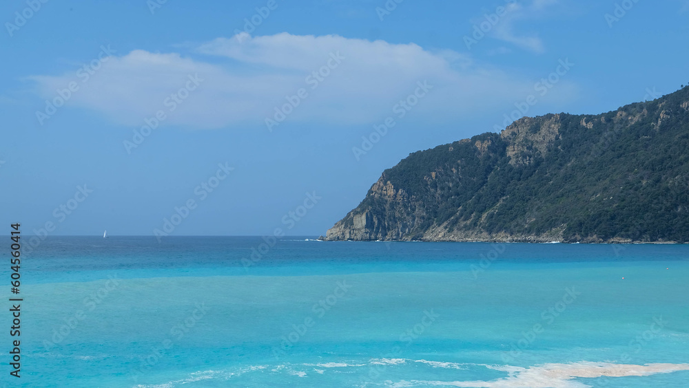 Spiaggia Rená Strand in Italien bei Sestri Lavente Spiaggia Rená Strand in Italien bei Sestri Lavente