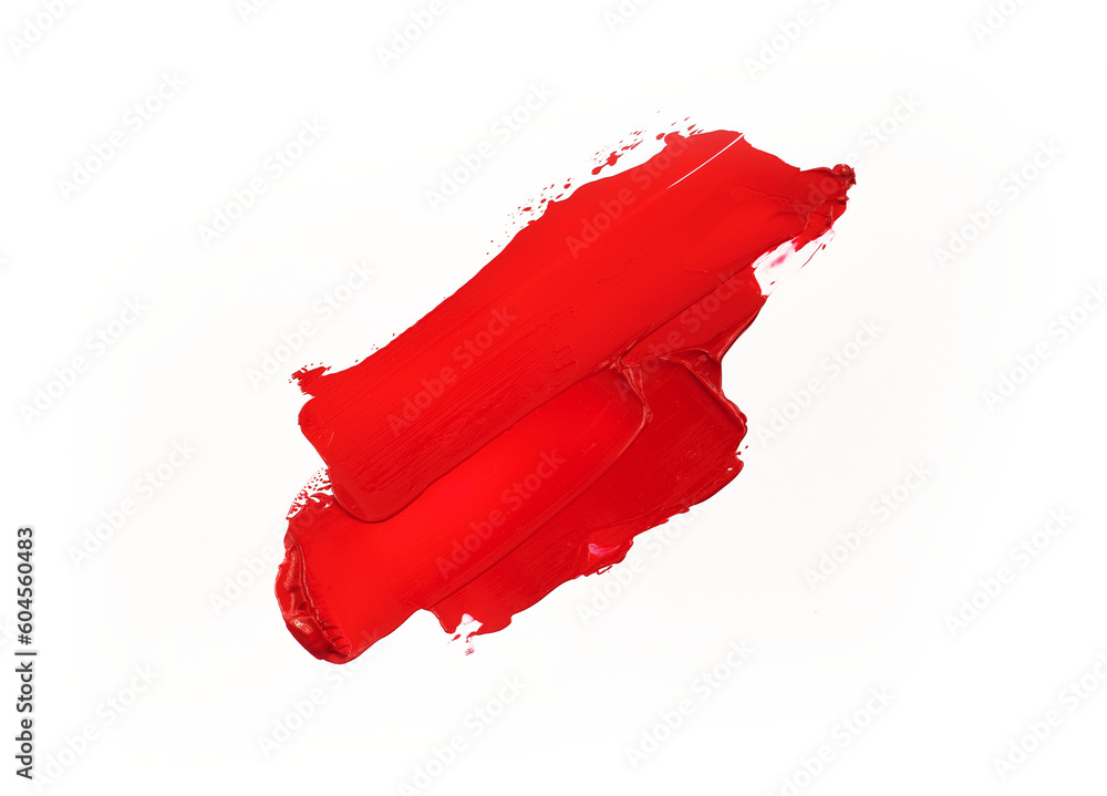 Fotografie abstract paint splashes isolated. red paint stroke element