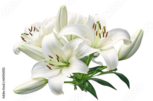 white lily flower Fototapet