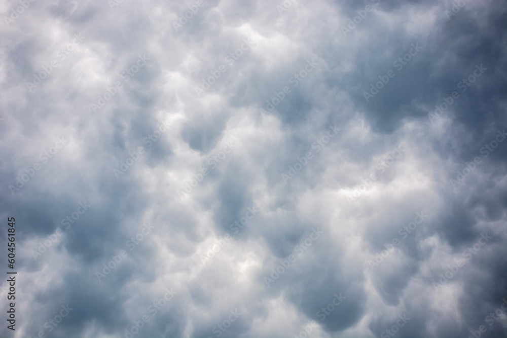 Fototapeta premium sky covered with heavy rainy clouds. bad weather forecast