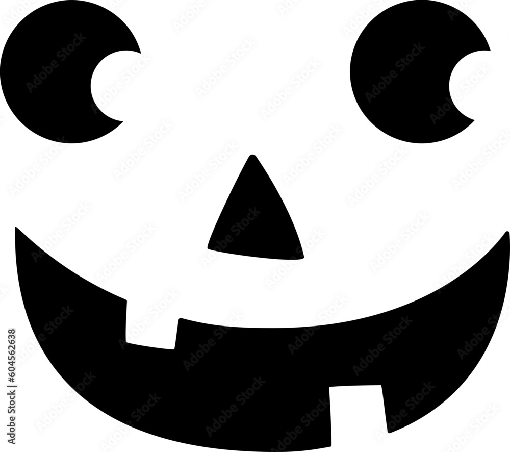 Jack o lantern silhouette icon Jack o lantern silhouette icon