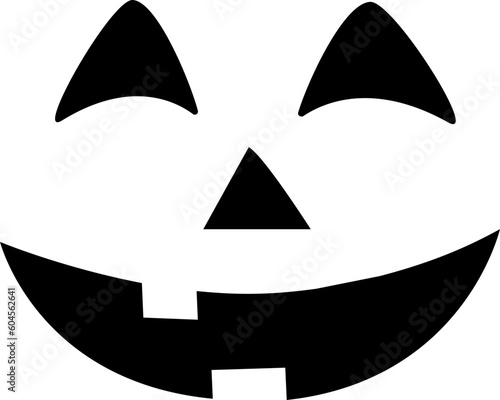 Jack o lantern silhouette icon