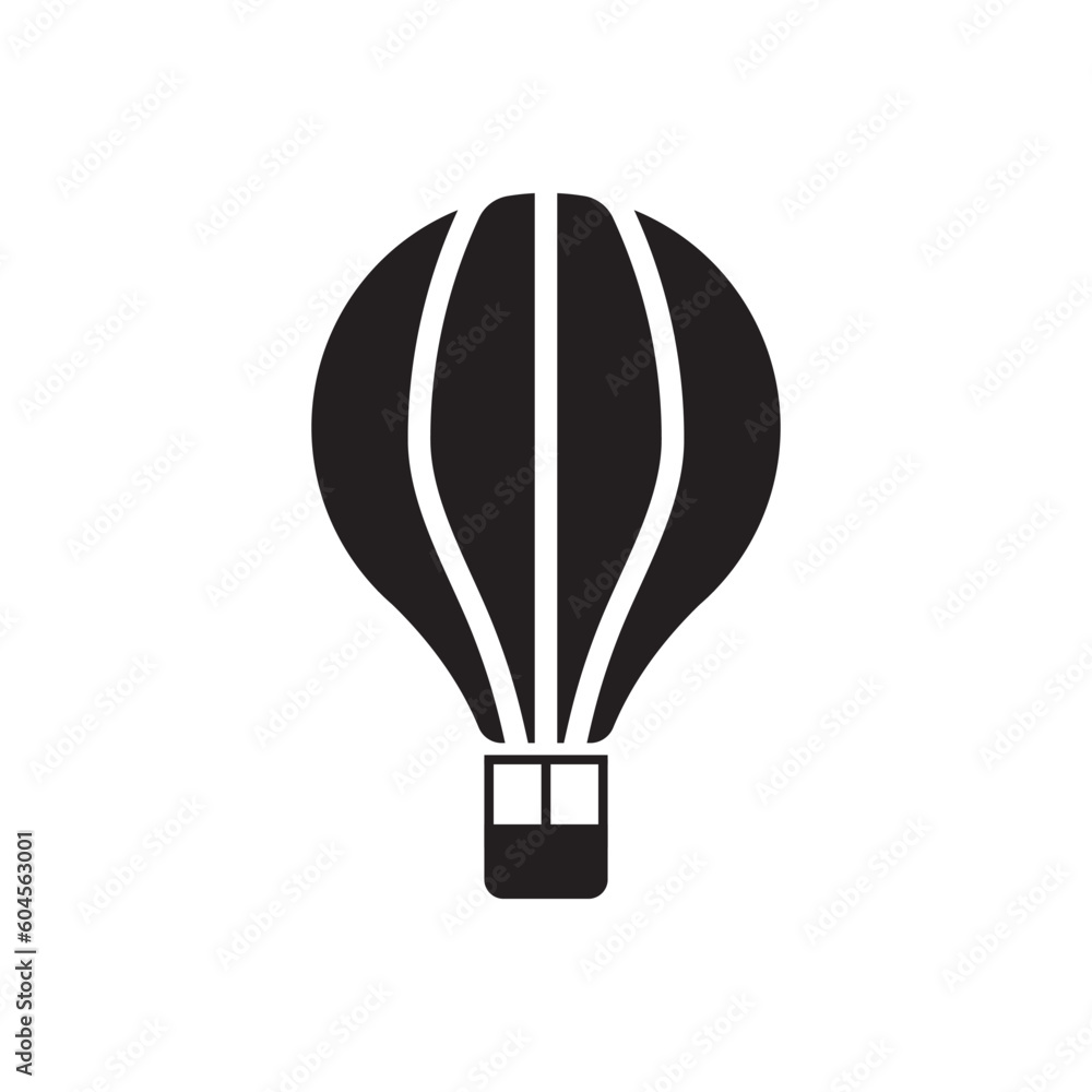 Hot air balloon vector icon. Flying air balloon flat sign design. Air Balloon symbol pictogram. UX UI icon Hot air balloon vector icon. Flying air balloon flat sign design. Air Balloon symbol pictogram. UX UI icon