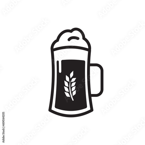 Beer glass vector icon. Beer glass flat sign design. Fresh isolated beer symbol pictogram. UX UI icon