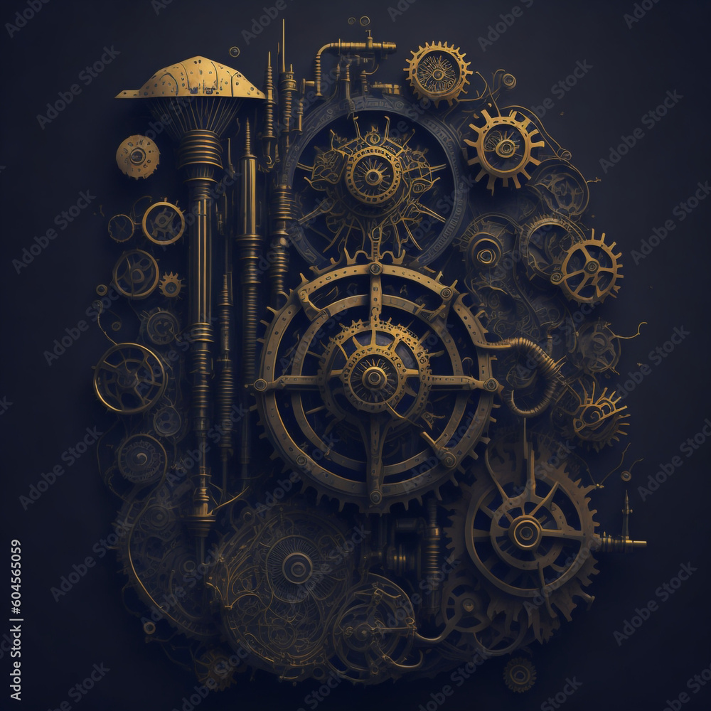 a steampunk engine a steampunk engine