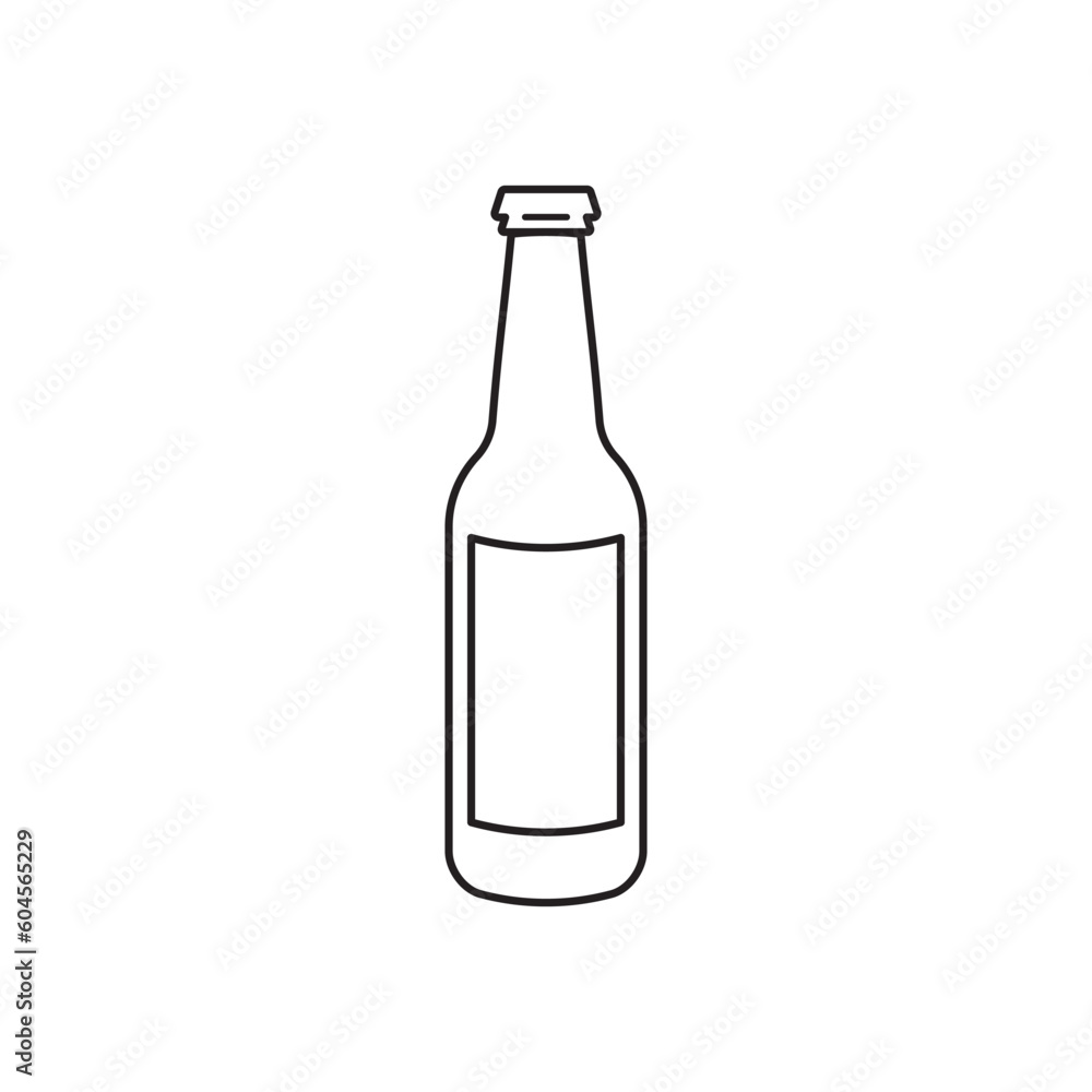 Beer bottle vector icon. Beer flat sign design. Beer bottle symbol pictogram. UX UI icon Beer bottle vector icon. Beer flat sign design. Beer bottle symbol pictogram. UX UI icon