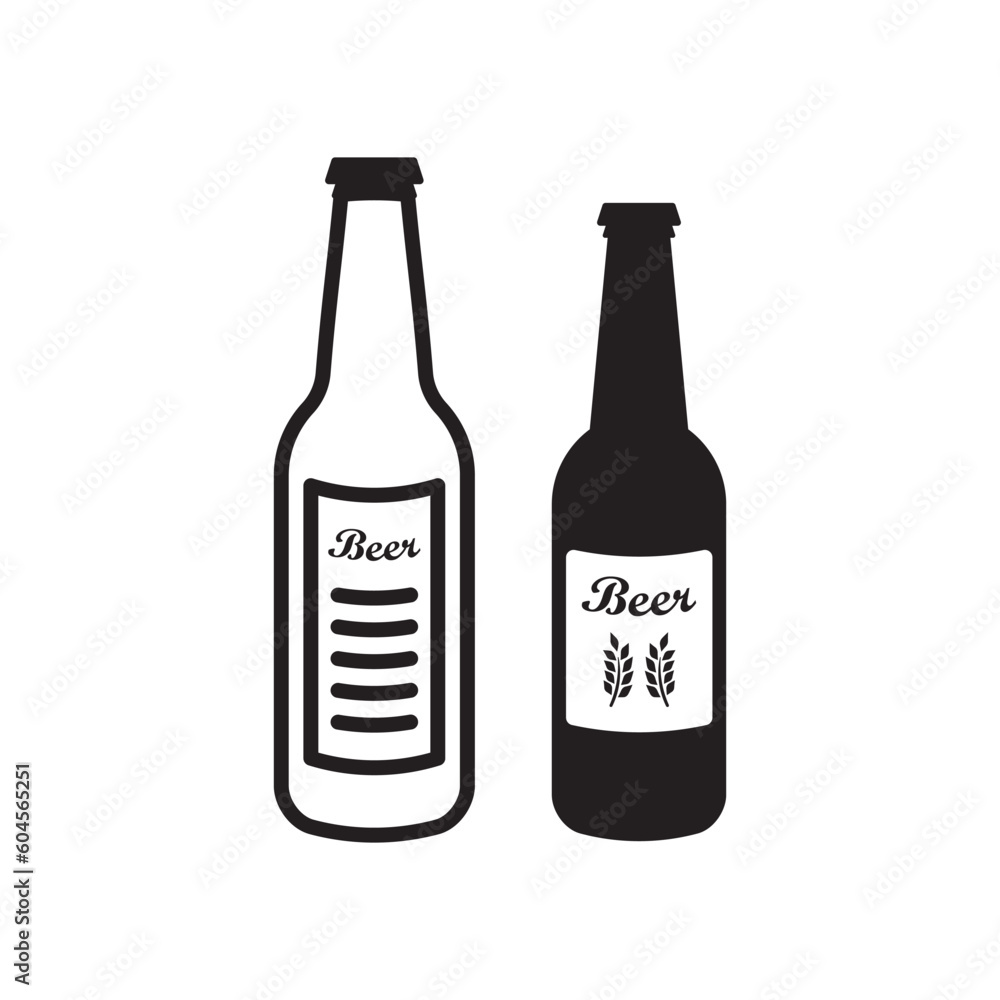Beer bottle vector icon. Beer flat sign design. Beer bottle symbol pictogram. UX UI icon Beer bottle vector icon. Beer flat sign design. Beer bottle symbol pictogram. UX UI icon