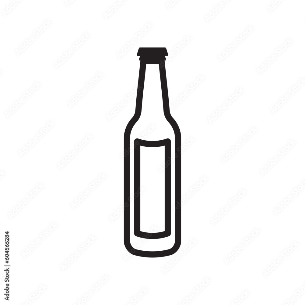 Beer bottle vector icon. Beer flat sign design. Beer bottle symbol pictogram. UX UI icon Beer bottle vector icon. Beer flat sign design. Beer bottle symbol pictogram. UX UI icon