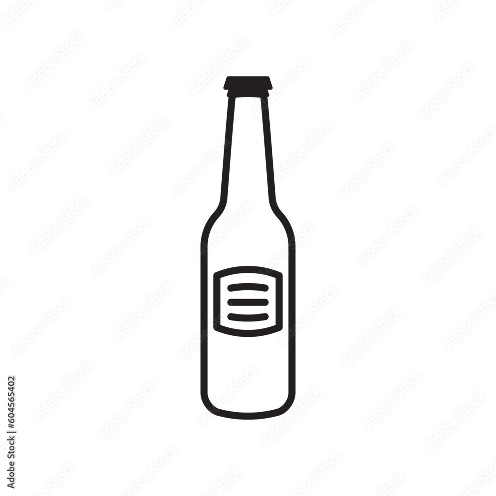 Beer bottle vector icon. Beer flat sign design. Beer bottle symbol pictogram. UX UI icon Beer bottle vector icon. Beer flat sign design. Beer bottle symbol pictogram. UX UI icon