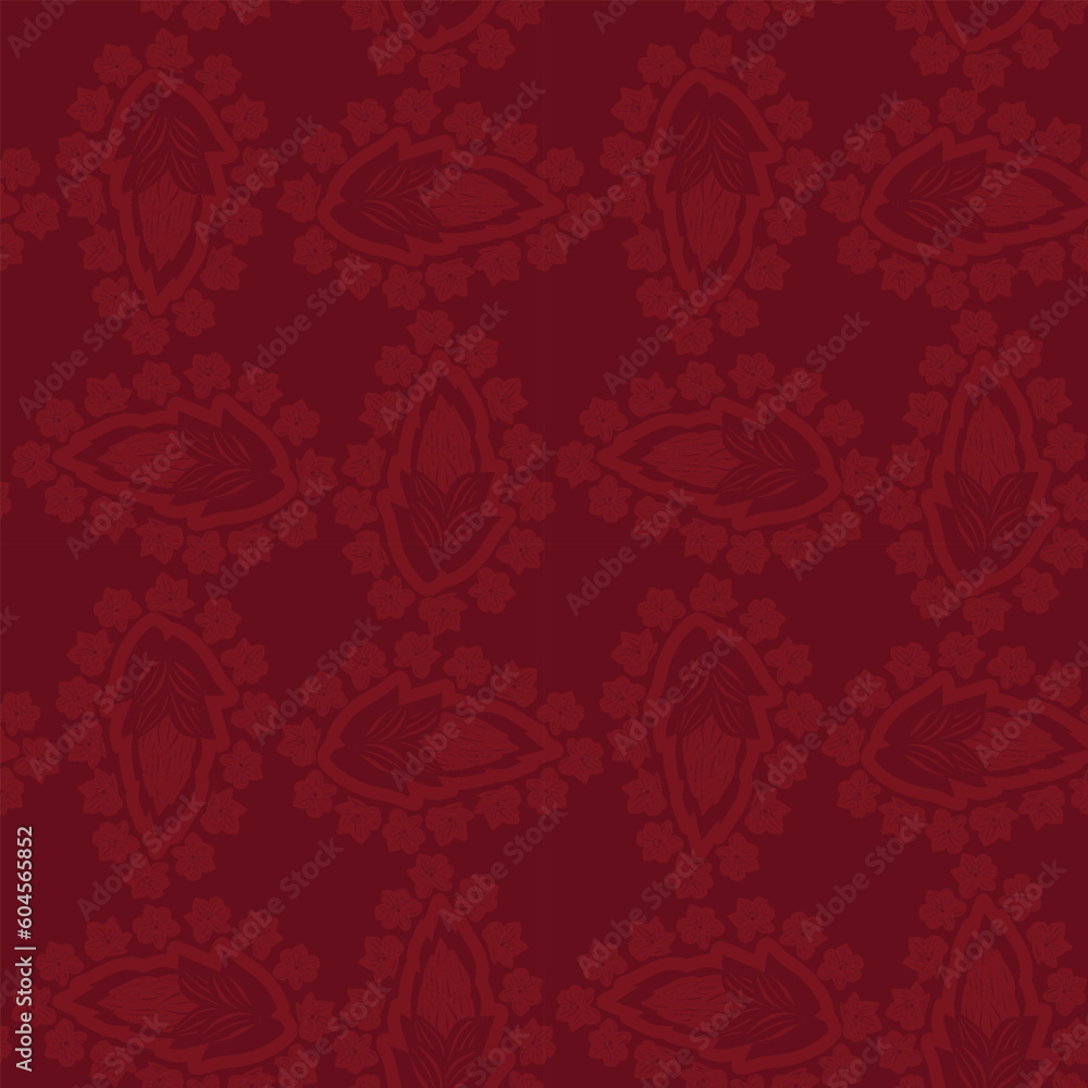 Red Paisley abstract Seamless Pattern Design Red Paisley abstract Seamless Pattern Design