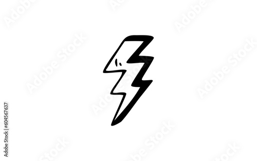 FLASH Doodle art illustration with black and white style.