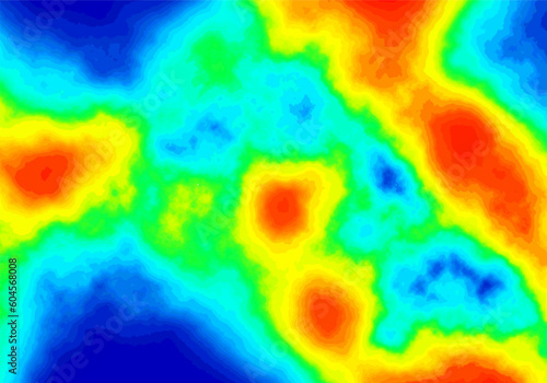 Heat map. Abstract infrared thermographic background. Vector illustration.