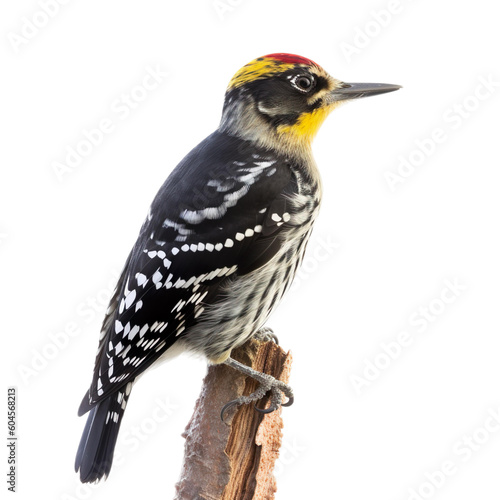 Yellow-bellied Sapsucker bird isolated on a transparent background, Generative ai 