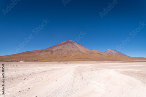 volcanic landscape in the bolivian altiplano