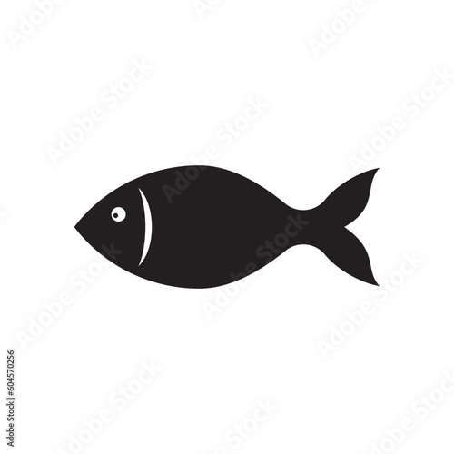 Fish vector icon. Fish flat sign design. Fish symbol pictogram. UX UI icon