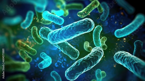3d rendered illustration of a bacteria