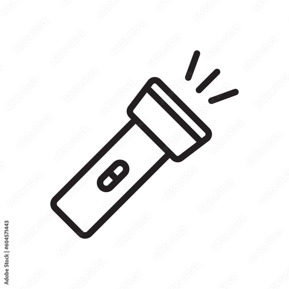 Flashlight vector icon. Flashlight flat sign design. Flashlight symbol pictogram. UX UI icon Flashlight vector icon. Flashlight flat sign design. Flashlight symbol pictogram. UX UI icon