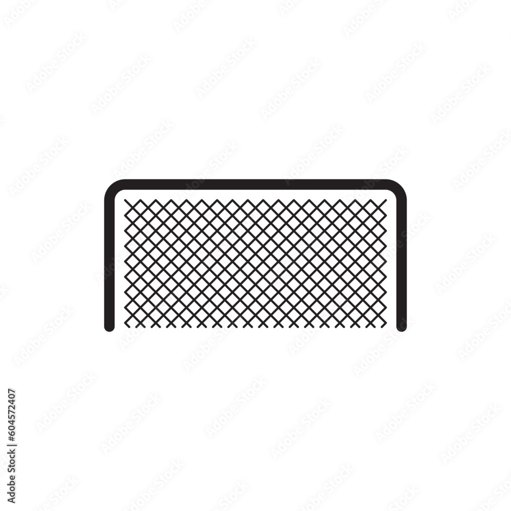 Fototapeta premium Football gate vector icon. Soccer gate flat sign design. Gates symbol pictogram. UX UI icon