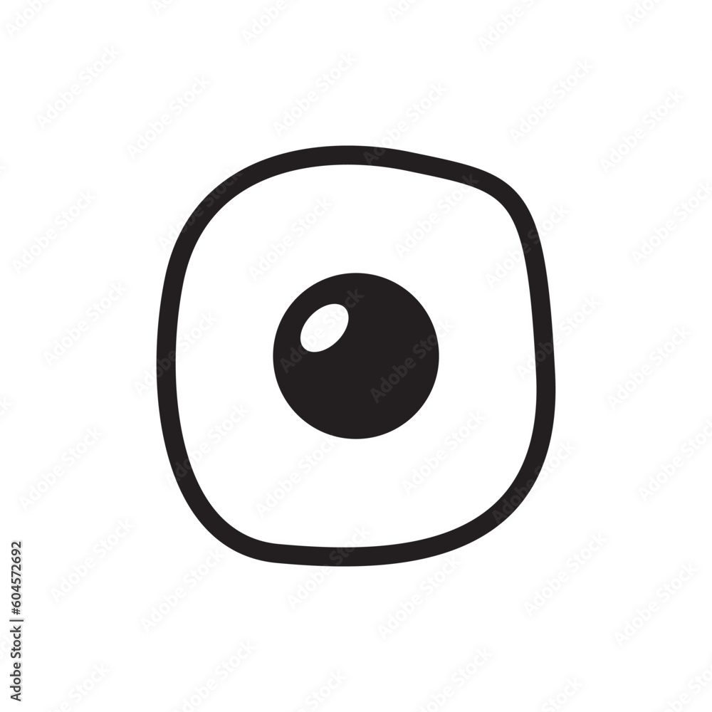 Fried egg vector icon. Fried egg flat sign design. Egg symbol pictogram. UX UI icon Fried egg vector icon. Fried egg flat sign design. Egg symbol pictogram. UX UI icon