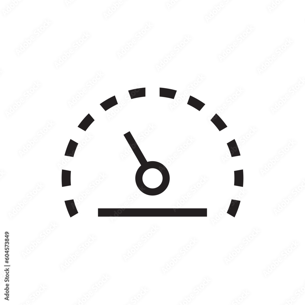 Vector meter flat icon. Gauge vector icon. Speedometer measurement sign. Gauge symbol pictogram. UX UI icon Vector meter flat icon. Gauge vector icon. Speedometer measurement sign. Gauge symbol pictogram. UX UI icon