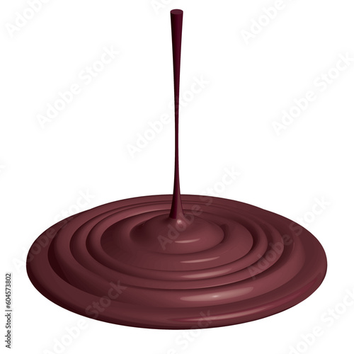 チョコの垂れるイメージ