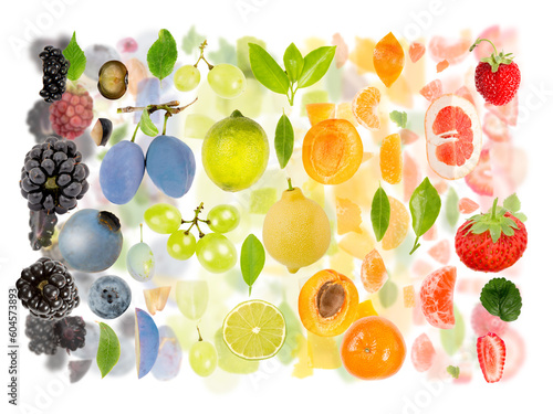 Fototapeta Naklejka Na Ścianę i Meble -  Multicolor Fruit Abstract Mix