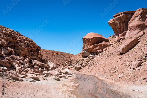 Desert landscape of the bolivian altiplano