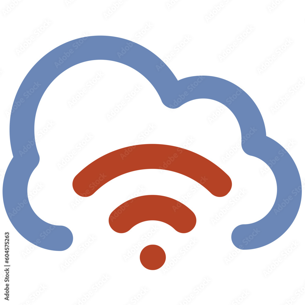 Icon of cloud database, data storage Icon of cloud database, data storage