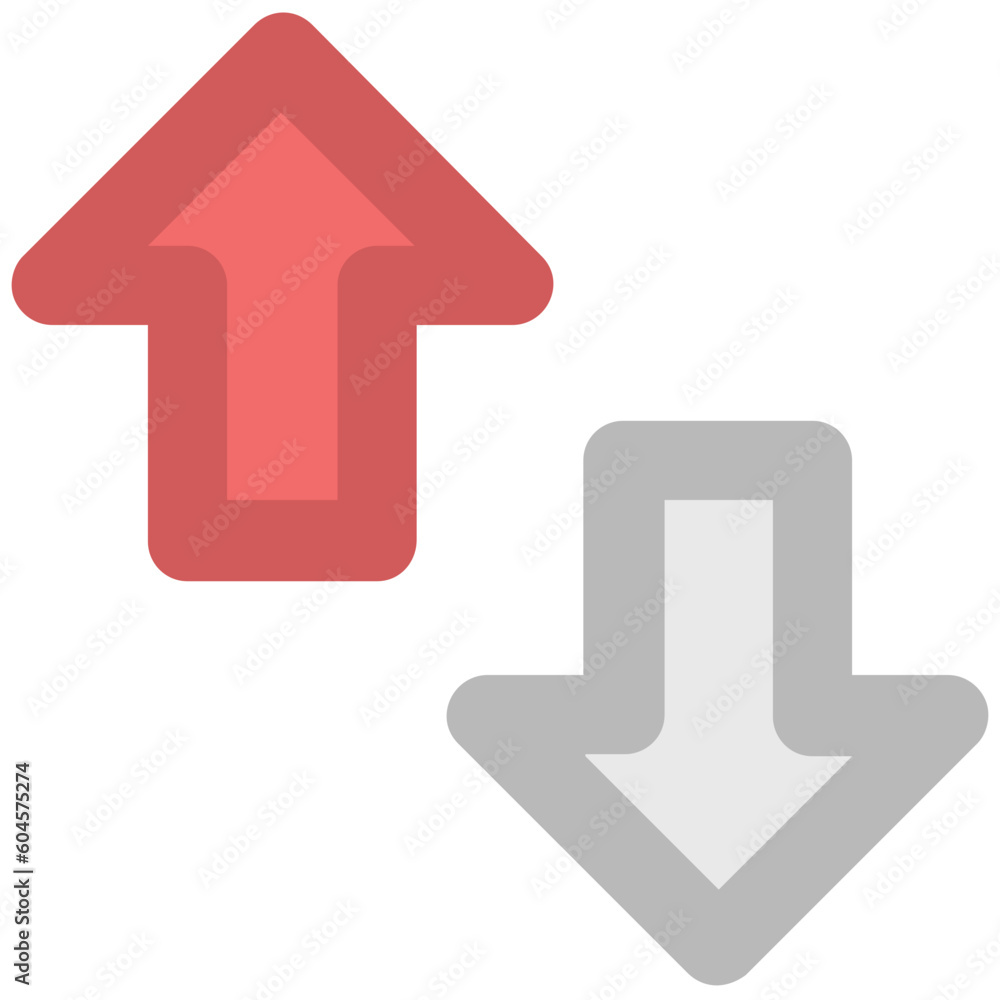 Creatively designed icon of arrows indication Creatively designed icon of arrows indication