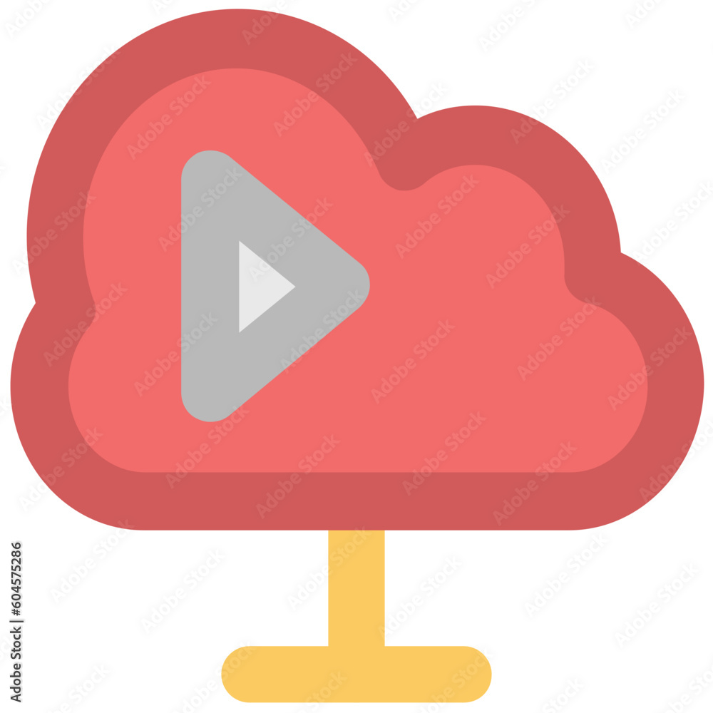 Icon of cloud database, data storage Icon of cloud database, data storage
